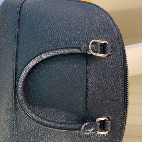 New. Never carried small Coach satchel with crossbody strap. Black. Beautiful. - Picture 7 of 11